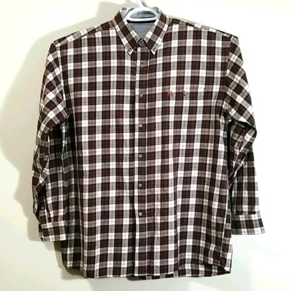 George Strait Men's Shirt Plaid Button Up Size XXL - Picture 1 of 5